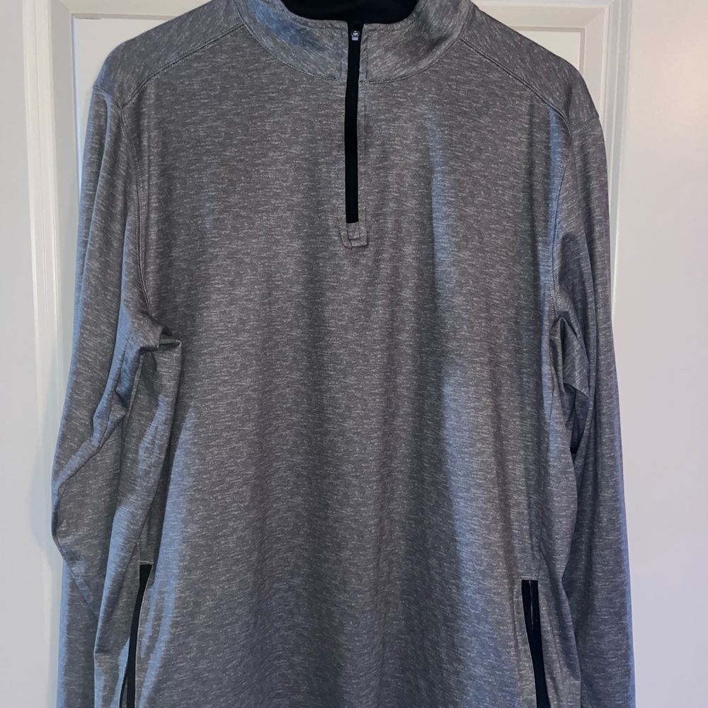 Chubbies Gray 1/4 Zip Pullover Lightweight